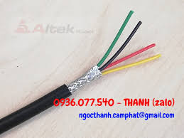 C&aacute;p t&iacute;n hiệu bọc lưới chống nhiễu 4 x 0.22 mm2 Altek Kabel