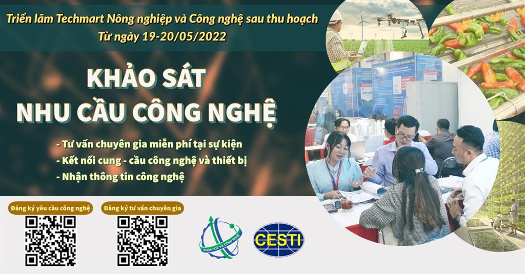 Khảo sát nhu cầu công nghệ, hỗ trợ kết nối tại Techmart Nông nghiệp và Công nghệ sau thu hoạch 2022
