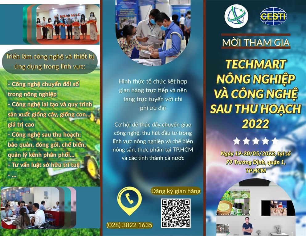 TECHMART NÔNG NGHIỆP & CÔNG NGHỆ SAU THU HOẠCH 2022: CƠ HỘI CHUYỂN ĐỔI SỐ VÀ ĐỔI MỚI CÔNG NGHỆ TRONG NÔNG NGHIỆP