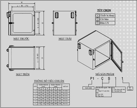 Bản vẽ kỹ thuật tủ chuyển mẫu