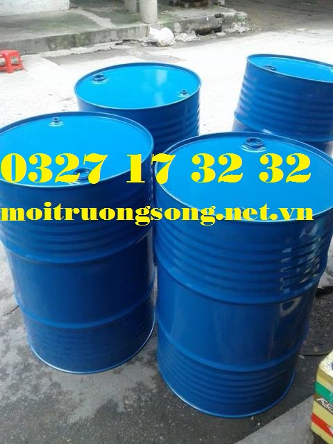 Thùng phuy sắt 220L kín 2 nắp nhỏ chuyên đựng hóa chất MKC