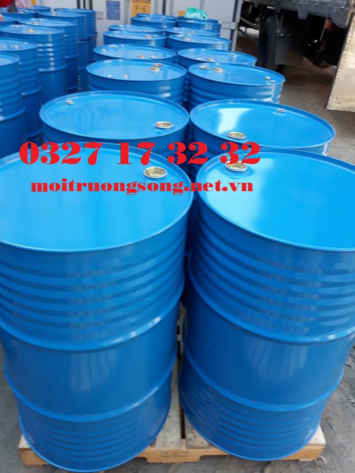 Thùng phuy sắt 220L kín 2 nắp nhỏ chuyên đựng hóa chất MKC