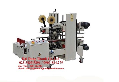 Máy dán băng keo góc thùng carton tự động WP-5050AC (MADE IN TAIWAN)