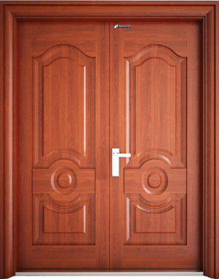 Cửa th&eacute;p v&acirc;n gỗ 2 c&aacute;nh - 2.FH7