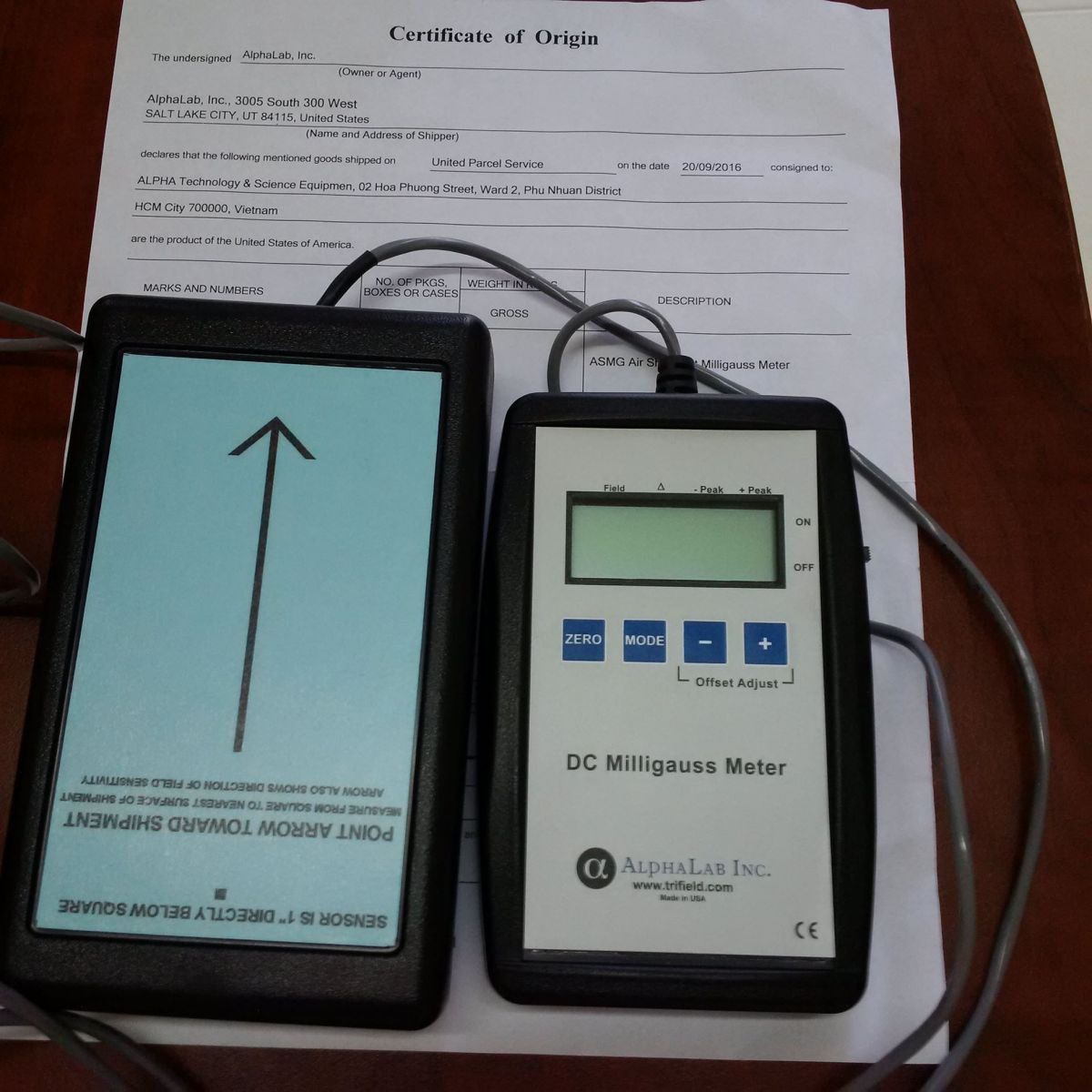 Máy đo cường độ từ trường - Air Shipment Milligauss Meter (Oersted Meter) Code ASMGM