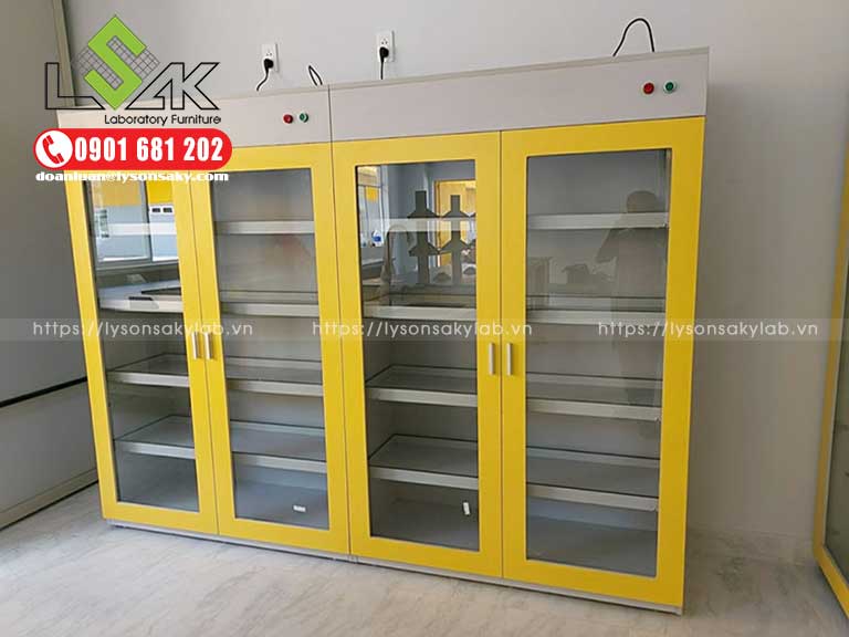 Tủ đựng h&oacute;a chất ph&ograve;ng th&iacute; nghiệm