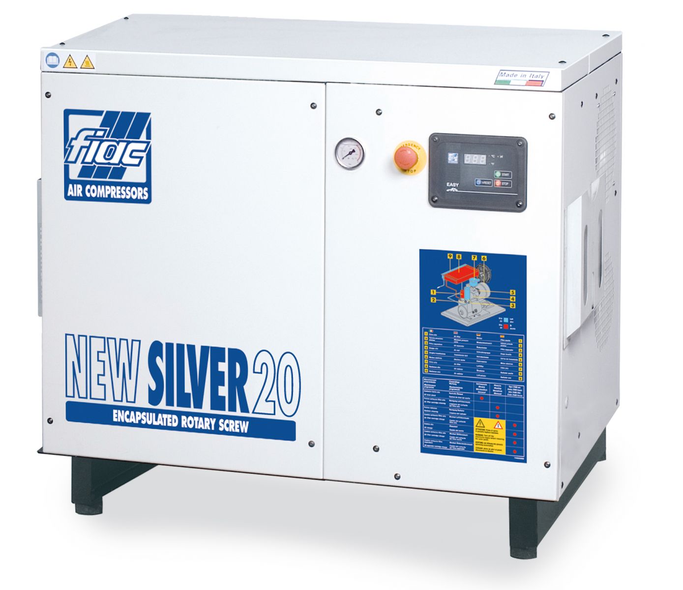 Máy nén khí trục vít Fiac new SILVER 20