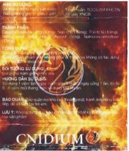 Sản phẩm nghiên cứu cấp Nhà nước - Thực phẩm chức năng Cnidium