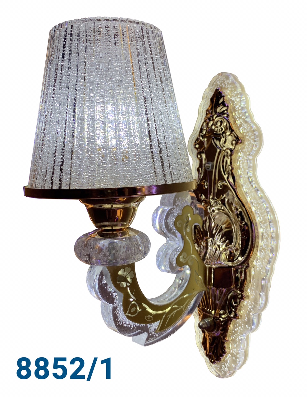 Đ&egrave;n tường đế LED chao aganit 8852/1