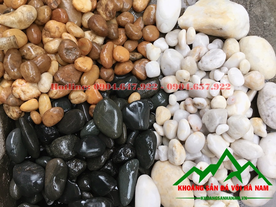 Địa chỉ bán sỏi cuội đen, sỏi cuội trắng, sỏi cuội vàng tốt nhẩt