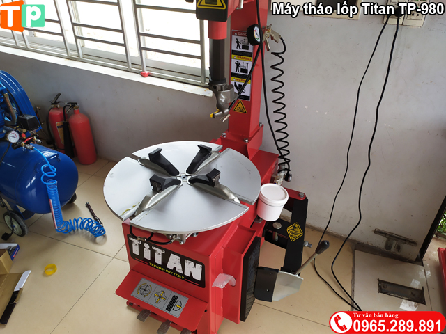 Máy tháo lốp TiTan TP-980 mâm nguyên khối