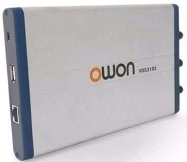 M&aacute;y hiện s&oacute;ng PC OWON VDS3102, 100Mhz, 2+1 channel, 1Gsa/s (PC Oscilloscope Owon VDS3102)