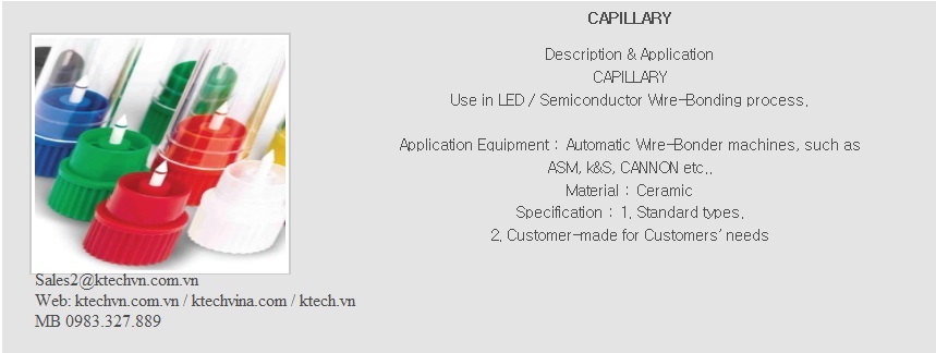 Mao dẫn dùng cho máy hàn dây CAPILLARY