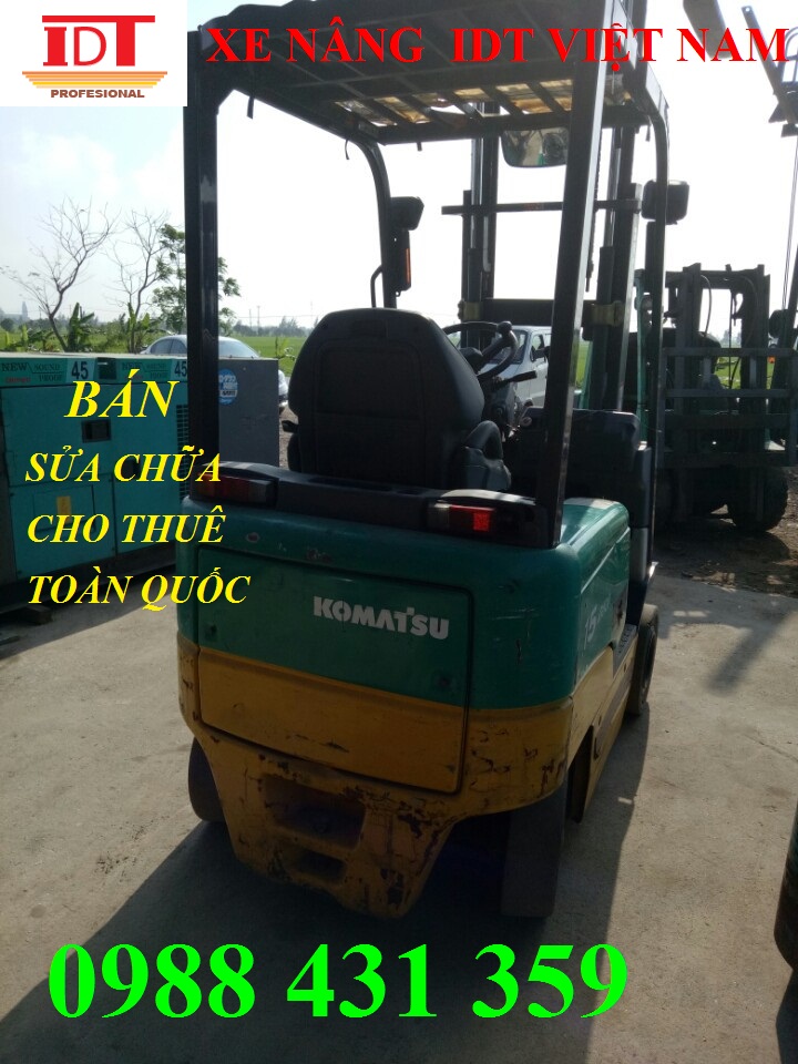 Xe nâng điện ngồi lái Komatsu 1.5 tấn